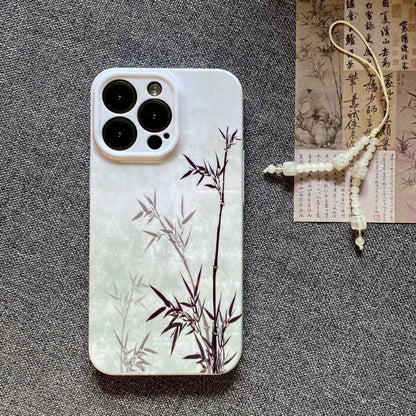 「Chinoiserie」 Green Bamboo Printed Phone Case