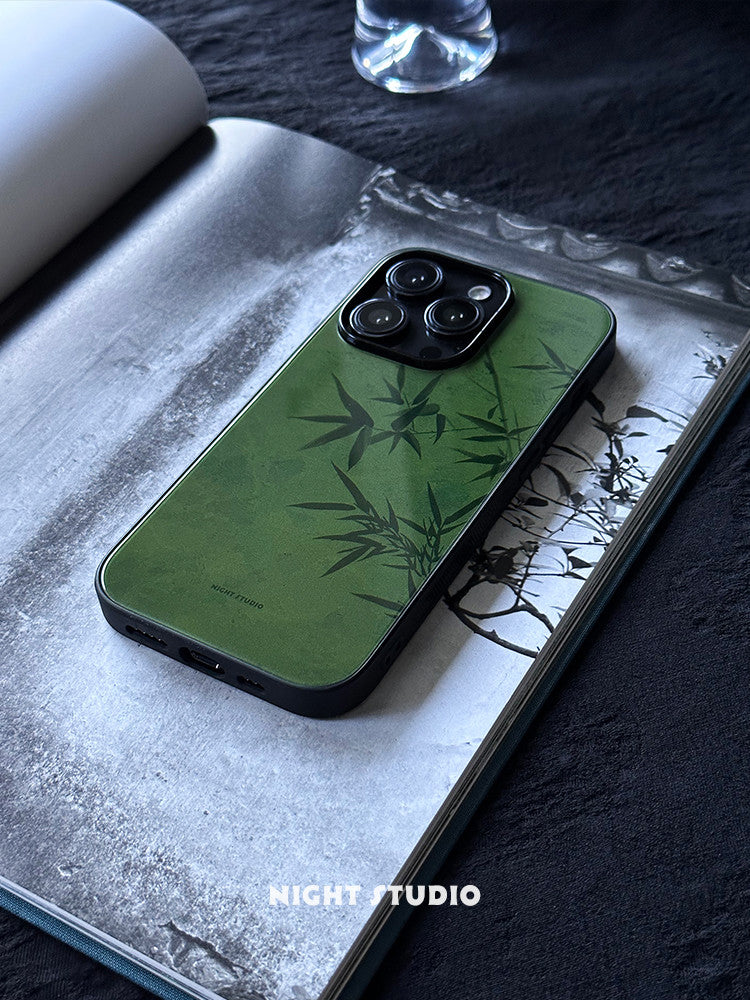 「Chinoiserie」Green Bamboo Traditional Chinese Painting Phone Case