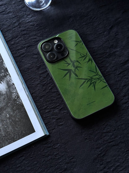 「Chinoiserie」Green Bamboo Traditional Chinese Painting Phone Case