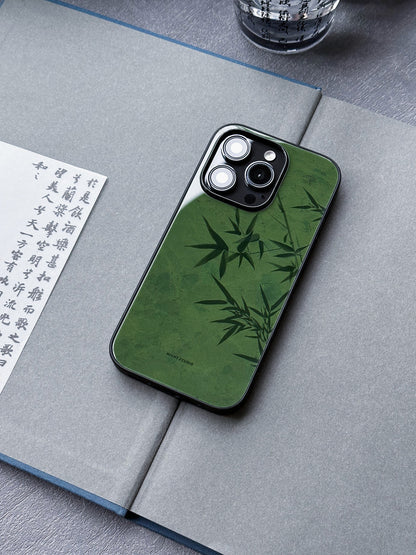 「Samsung」Green Bamboo Traditional Painting Phone Case