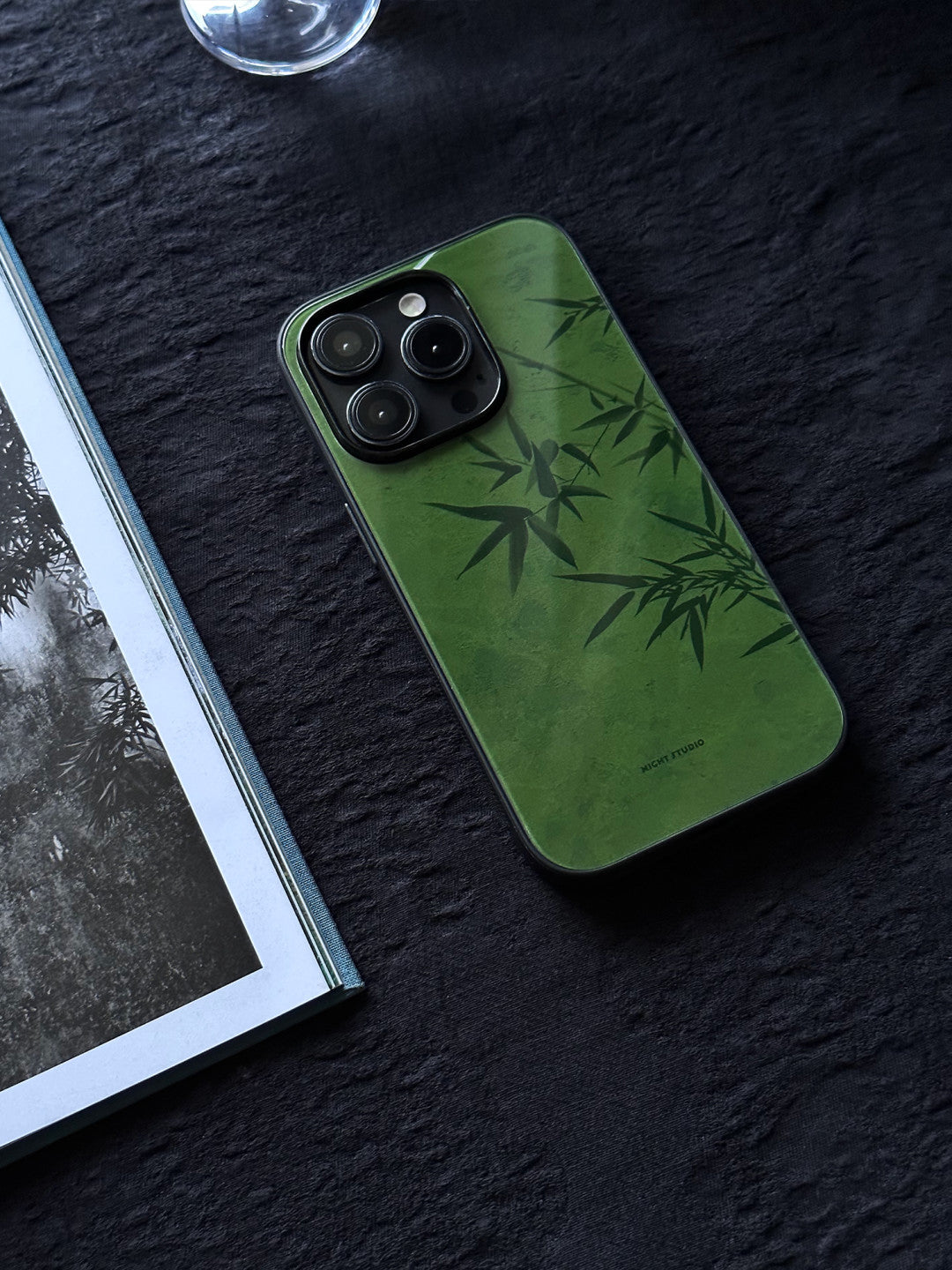 「Samsung」Green Bamboo Traditional Painting Phone Case
