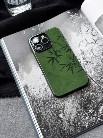 「Samsung」Green Bamboo Traditional Painting Phone Case
