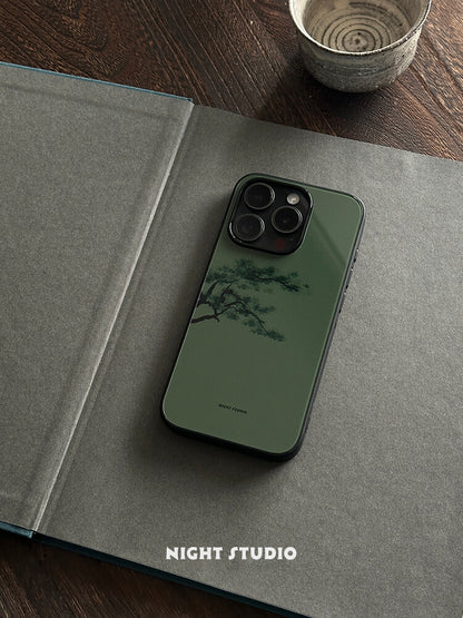 [Chinoiserie] Green Pine Phone Case