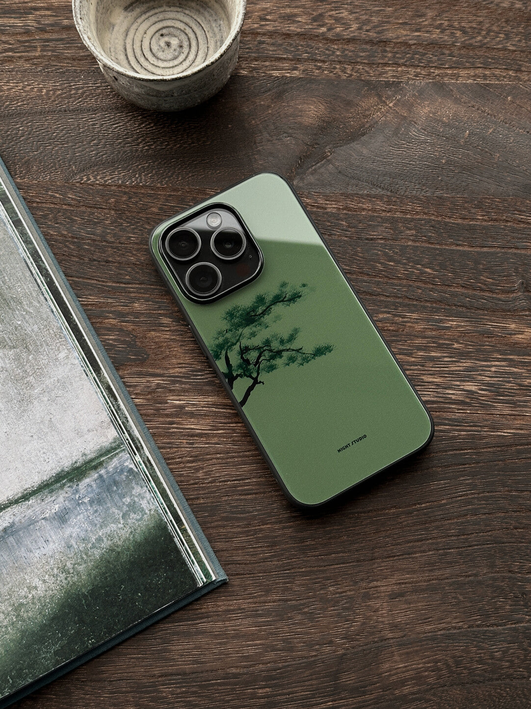 [Chinoiserie] Green Pine Phone Case