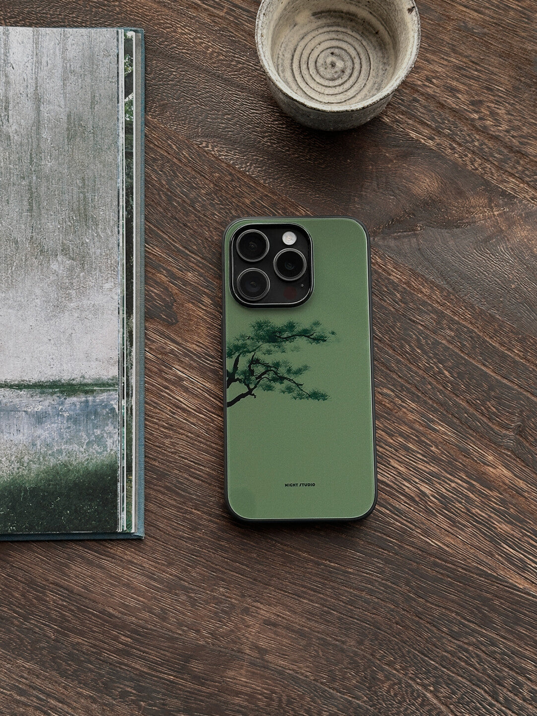 [Chinoiserie] Green Pine Phone Case