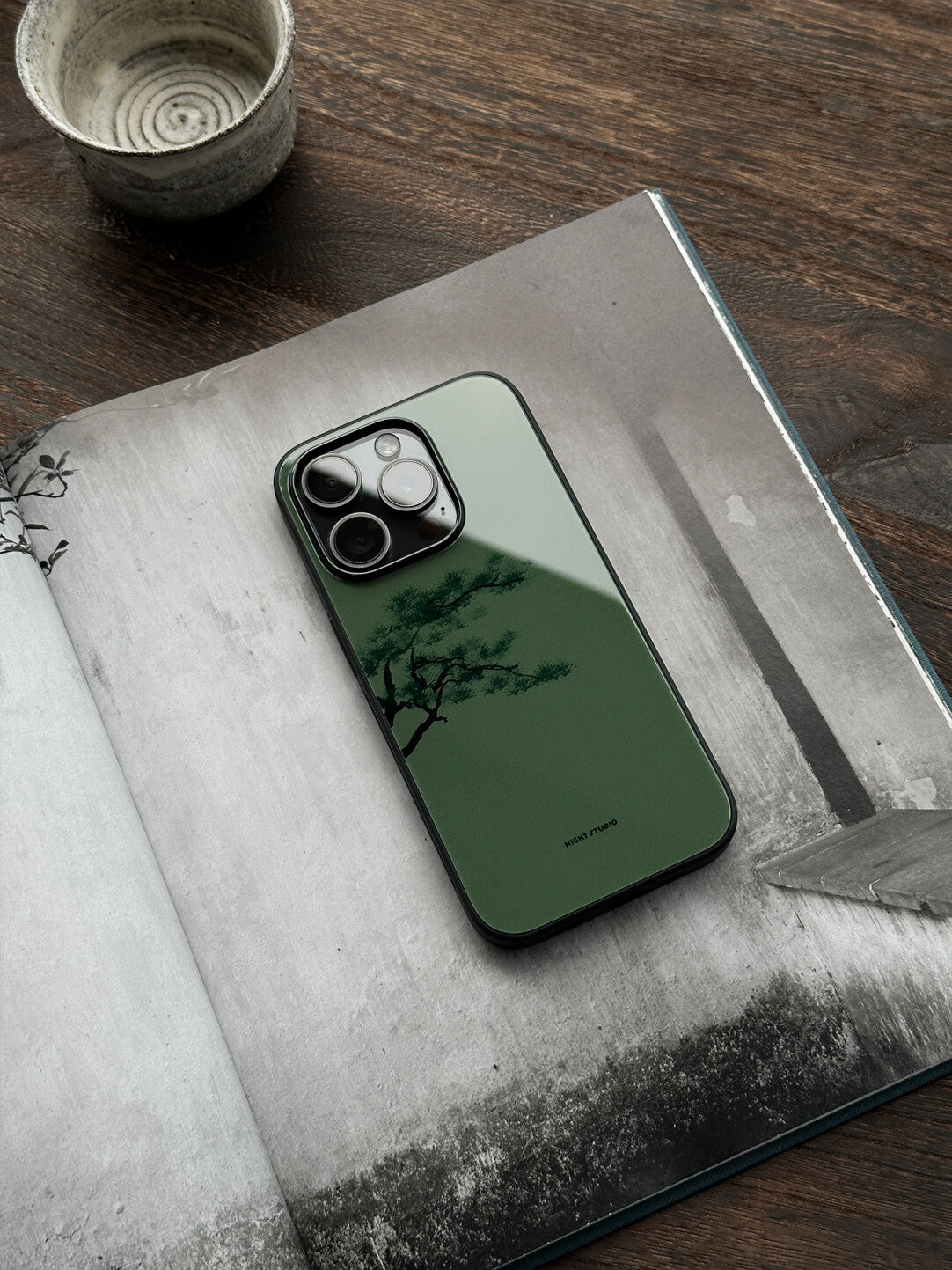 [Chinoiserie] Green Pine Phone Case