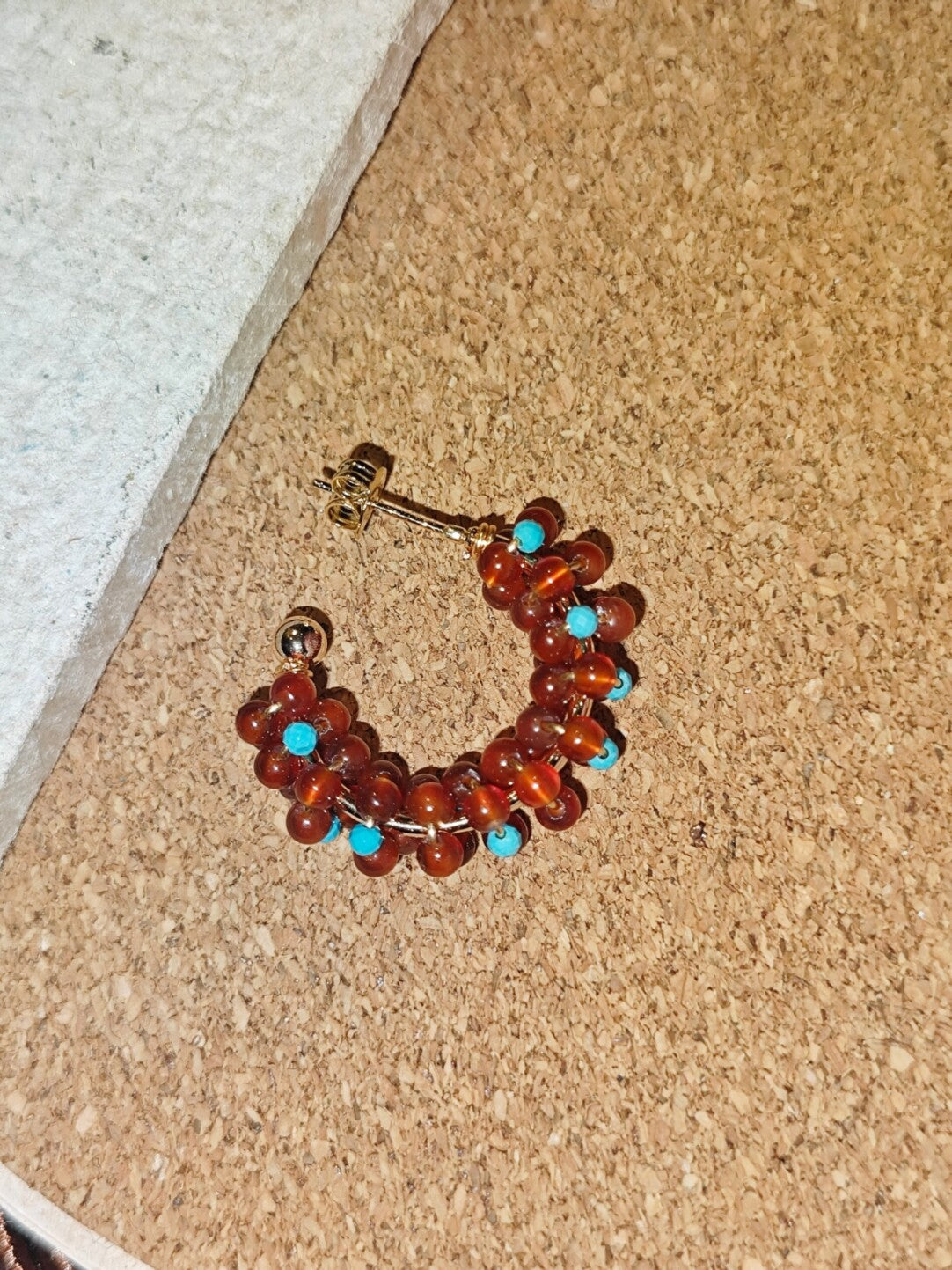 「Chinoiserie」Handmade Red Green Retro Earrings