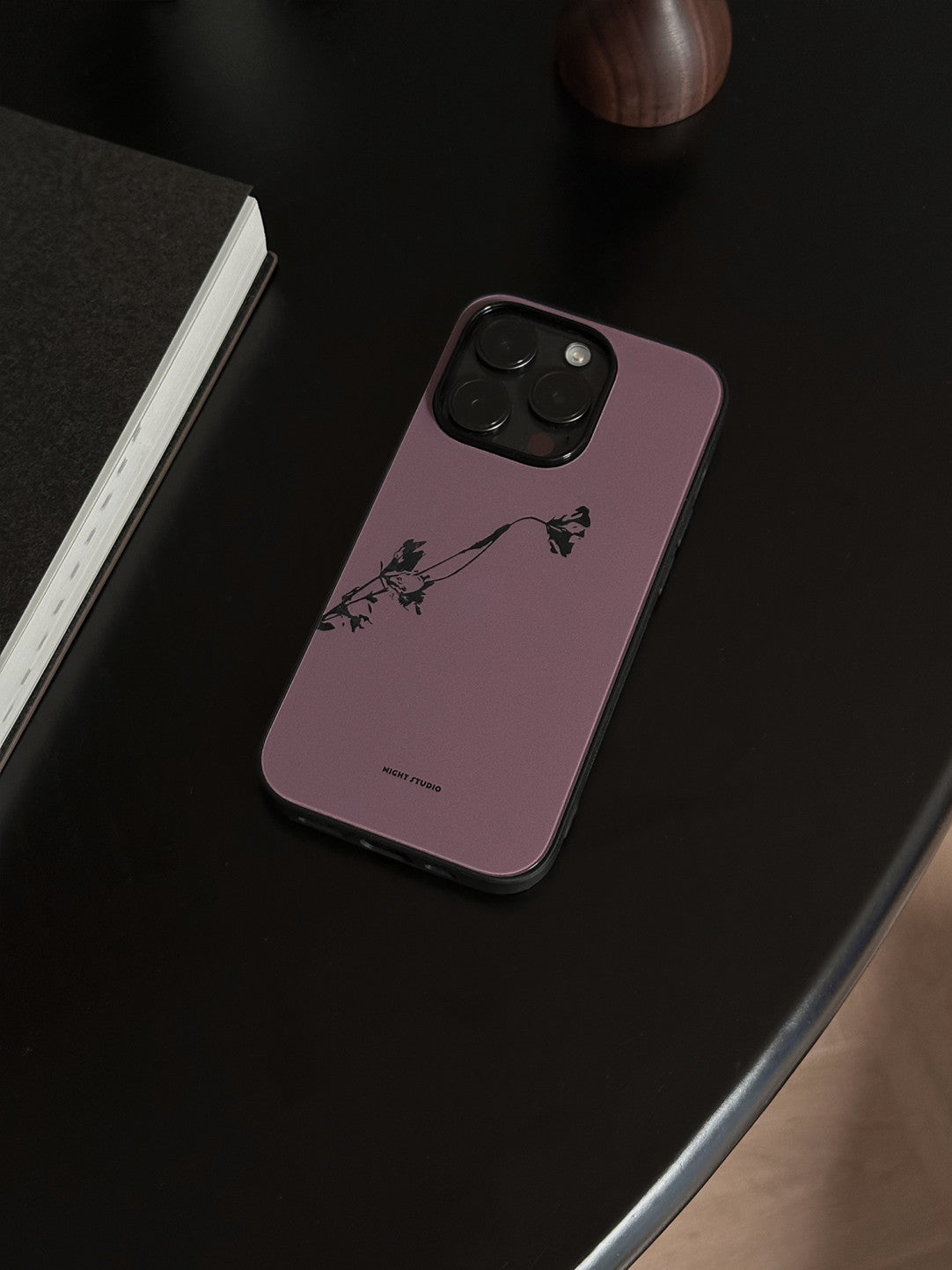 [Chinoiserie]Hibiscus Purple Printed Phone Case
