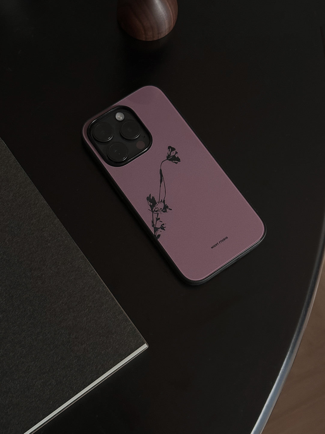 [Chinoiserie]Hibiscus Purple Printed Phone Case