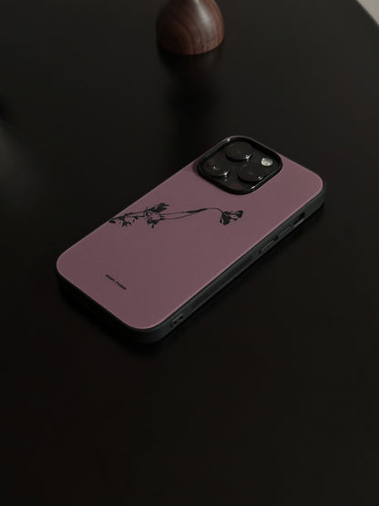 [Chinoiserie]Hibiscus Purple Printed Phone Case