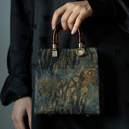 [Chinoiserie] Luxury Late Autumn Summer Grass Silk Bag