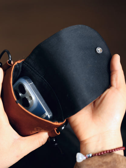 [Chinoiserie] Luxury Silk Magnet Phone Pouch