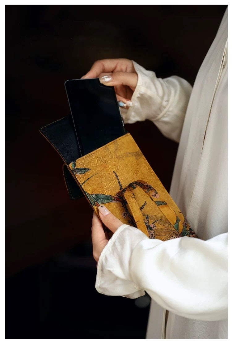 [Chinoiserie] Luxury Silk Phone Pouch