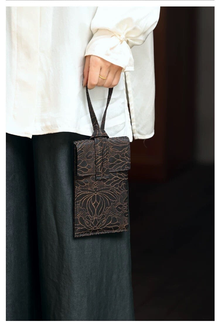 [Chinoiserie] Luxury Silk Phone Pouch