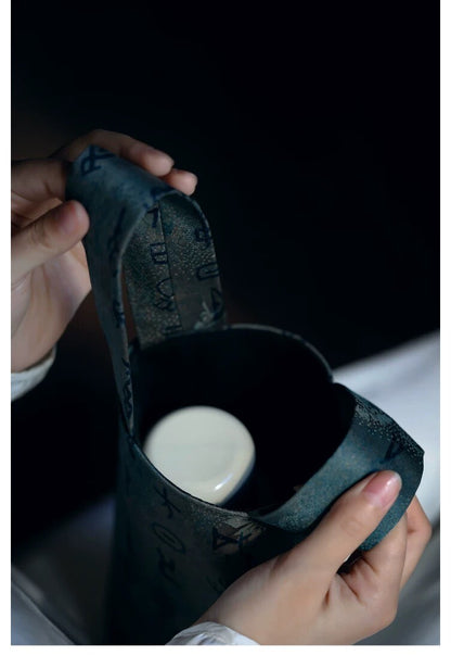 [Chinoiserie] Luxury Silk Portable Water Bottle Pouch