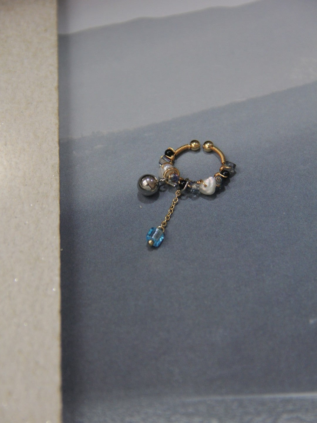「Chinoiserie」MIYUKI Seed Beads Conch Clips