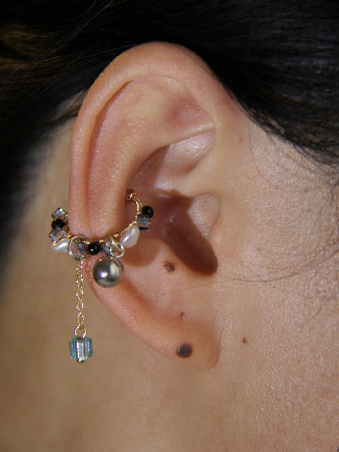 「Chinoiserie」MIYUKI Seed Beads Conch Clips