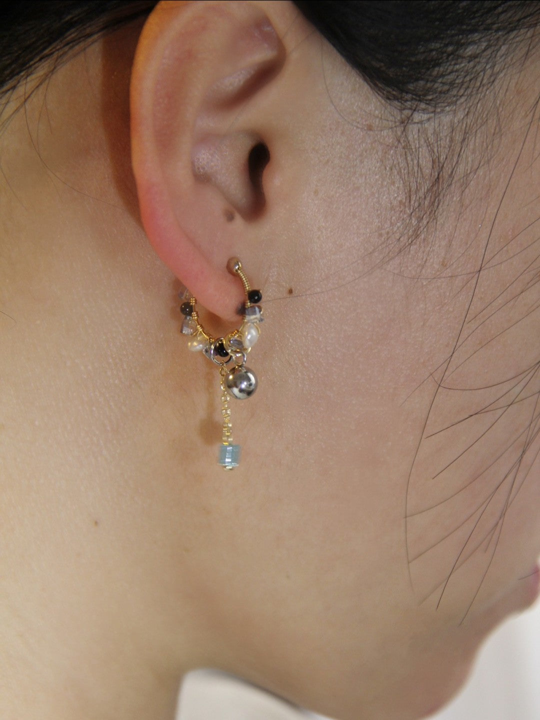 「Chinoiserie」MIYUKI Seed Beads Conch Clips
