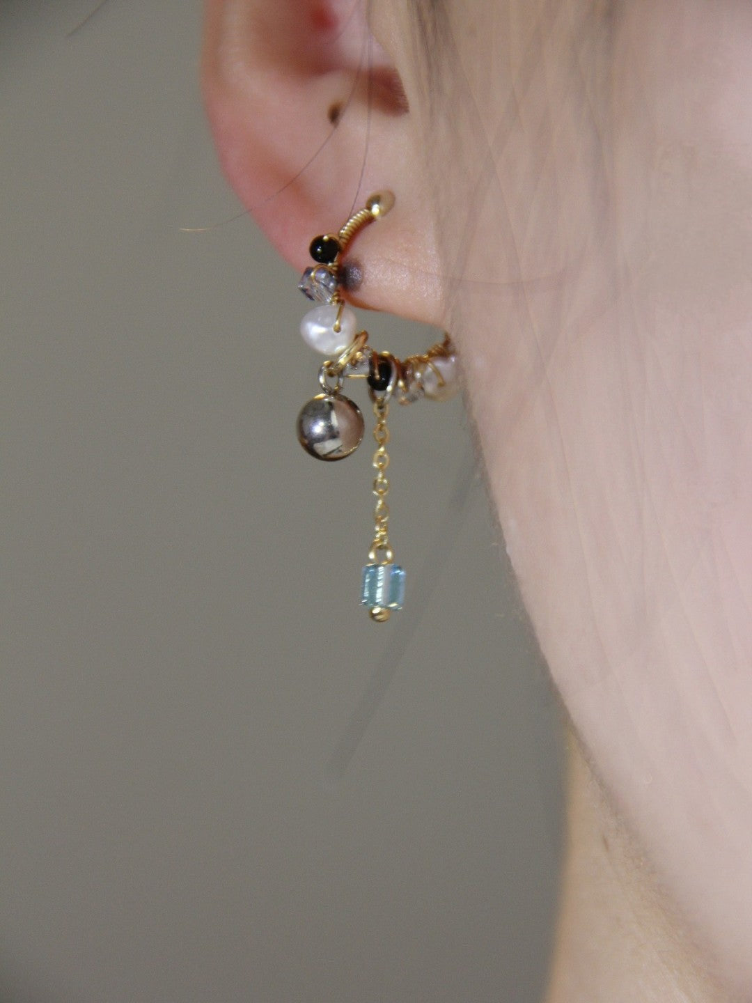 「Chinoiserie」MIYUKI Seed Beads Conch Clips