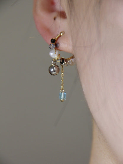「Chinoiserie」MIYUKI Seed Beads Conch Clips