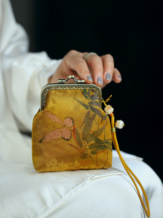 [Chinoiserie] Mini Silk Frame Clutch Bag