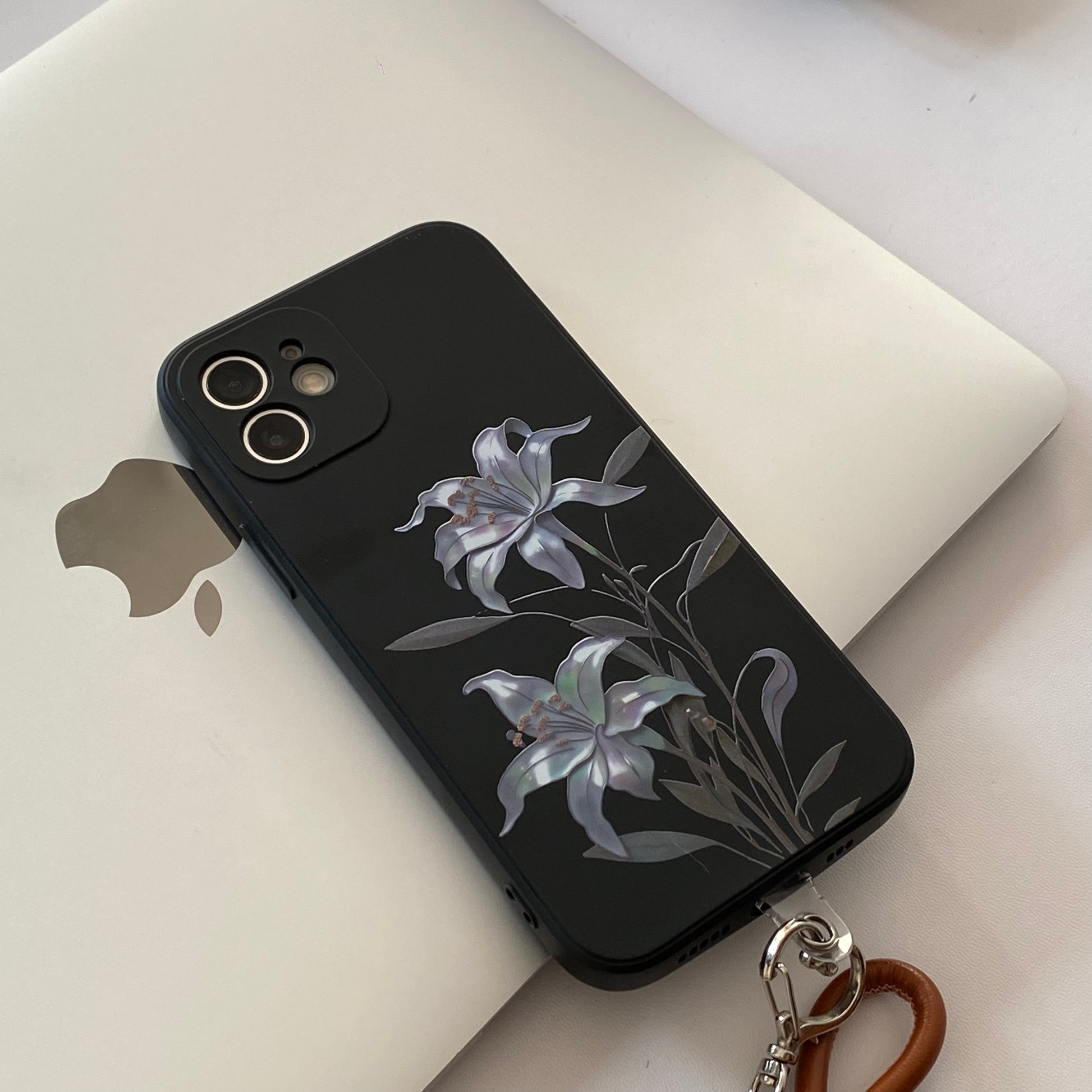 ChinoiserieMoonlight Flower Printed Phone Case | Phone Case | Three Fleas ChinoiserieMoonlight Flower Printed Phone Case | Phone Case | Three Fleas