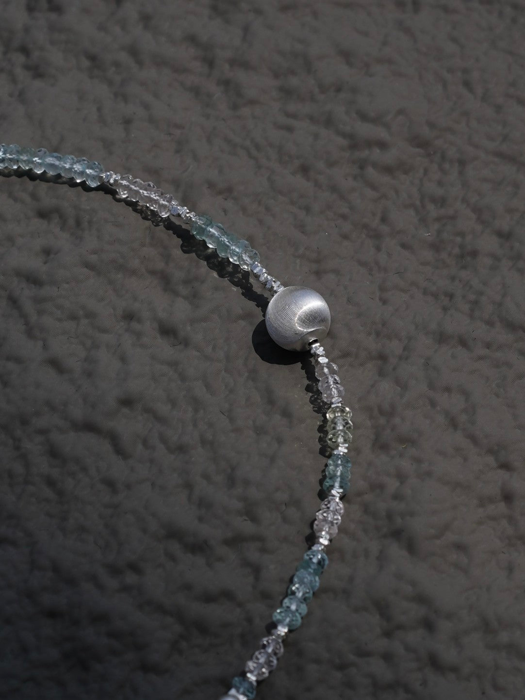 「Chinoiserie」Moonlight Morganite Beaded Bracelet