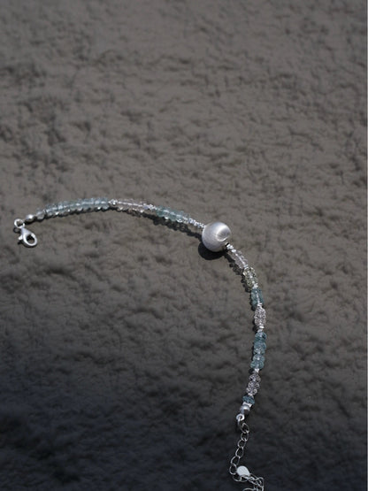 「Chinoiserie」Moonlight Morganite Beaded Bracelet
