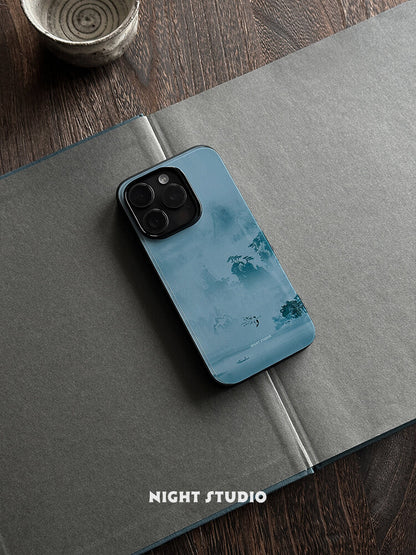 「Chinoiserie」Mountain Morning Chinese Ink Painting Phone Case