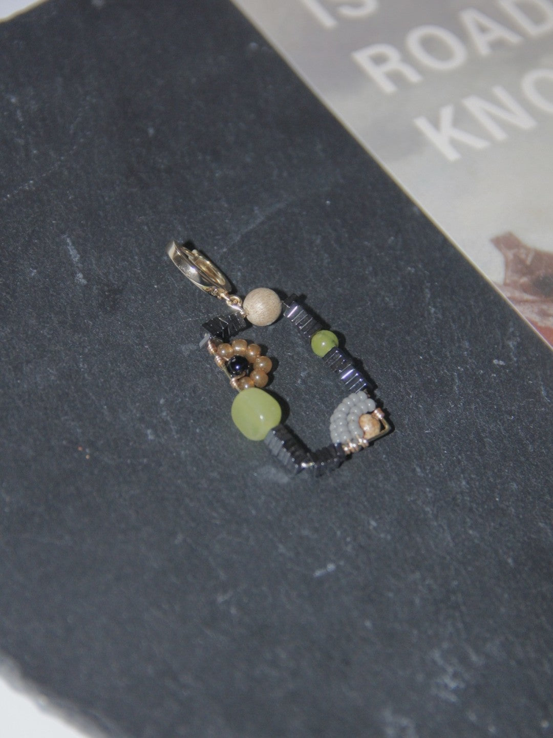 「Chinoiserie」Natural Jade Square Earrings