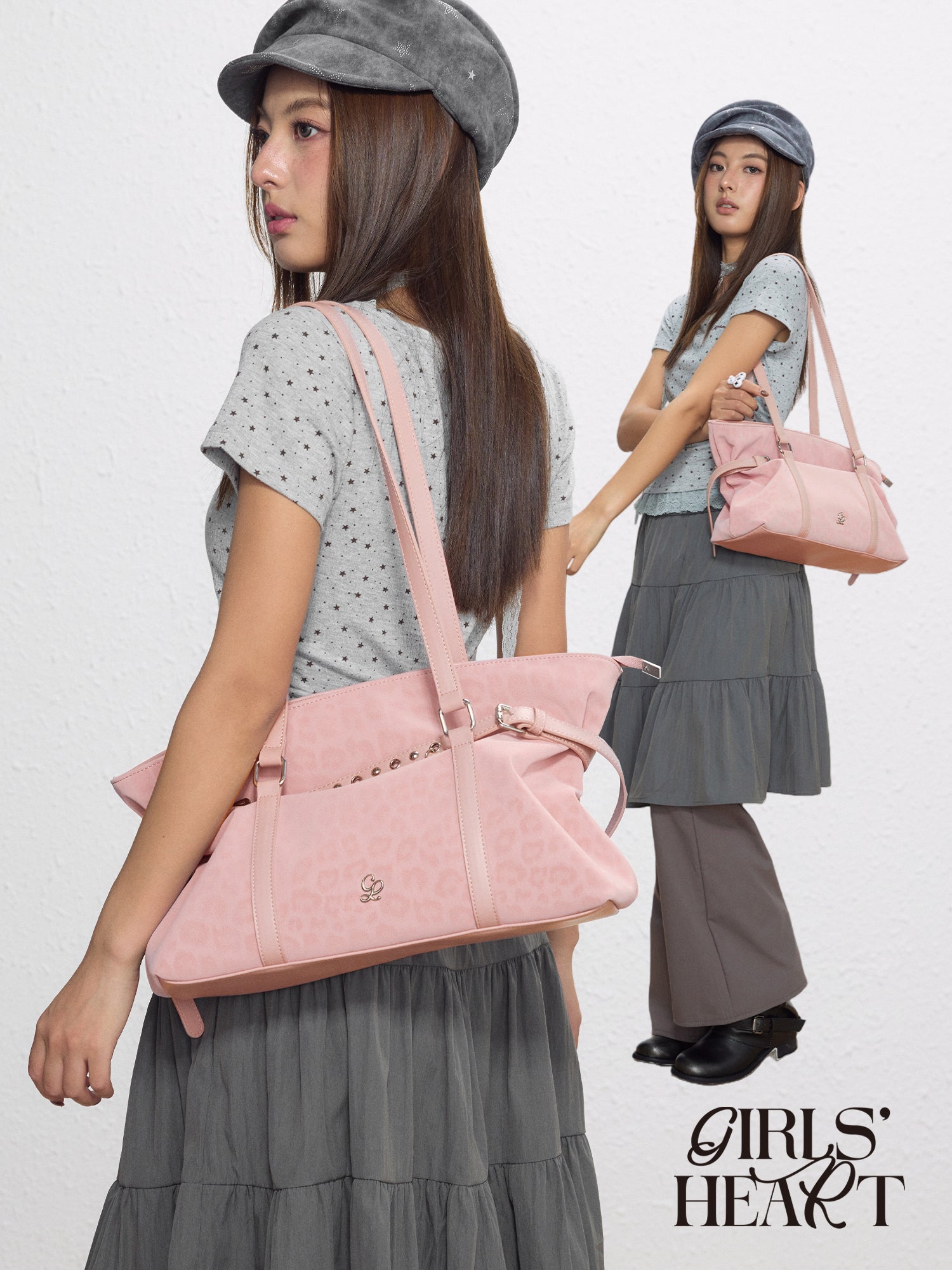 Vintage Buckle Strap Leather Shoulder Bag | Bag | Three Fleas
