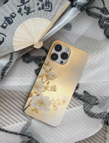 「Chinoiserie」Pear Blossom Printed Phone Case