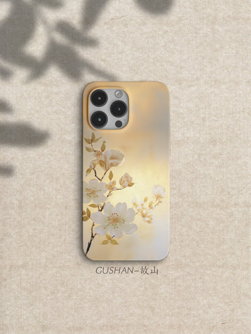 「Chinoiserie」Pear Blossom Printed Phone Case