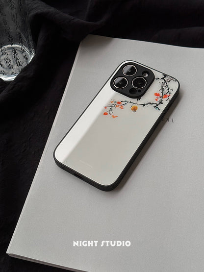 「Chinoiserie」Persimmon Printed Phone Case
