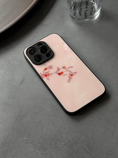 「Chinoiserie」Persimmon Printed Phone Case