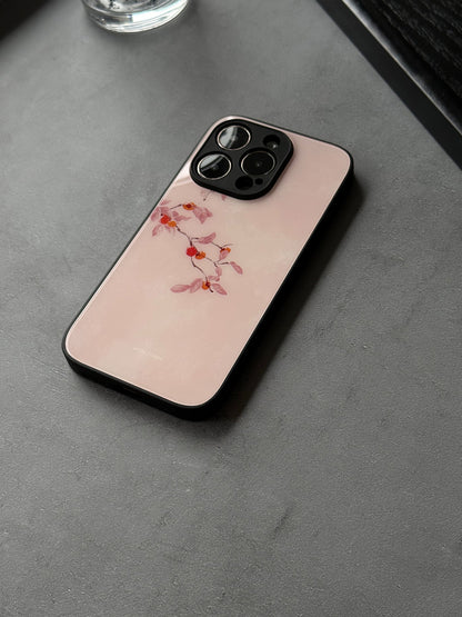 「Chinoiserie」Persimmon Printed Phone Case