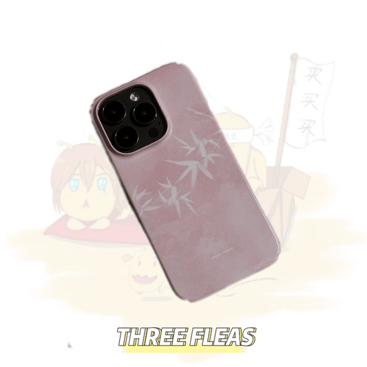 「Chinoiserie」Pink bamboo Chinese Ink Painting phone case