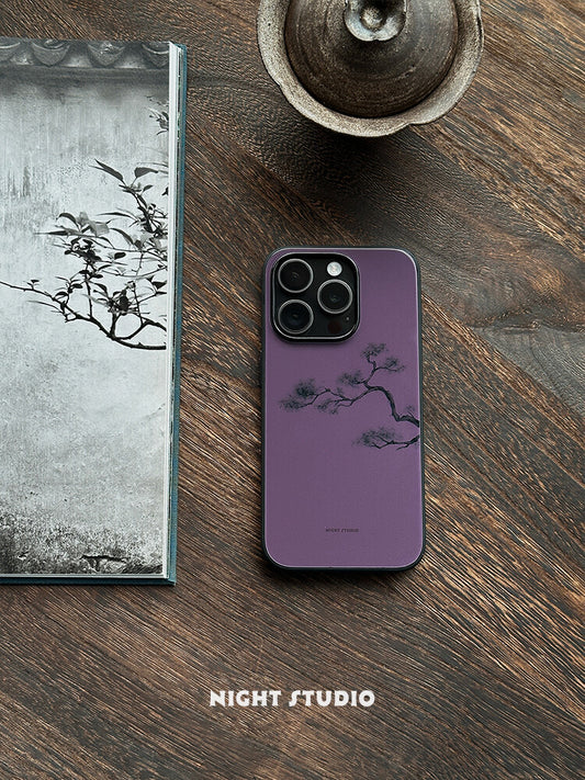 [Chinoiserie] Purple Pine Phone Case