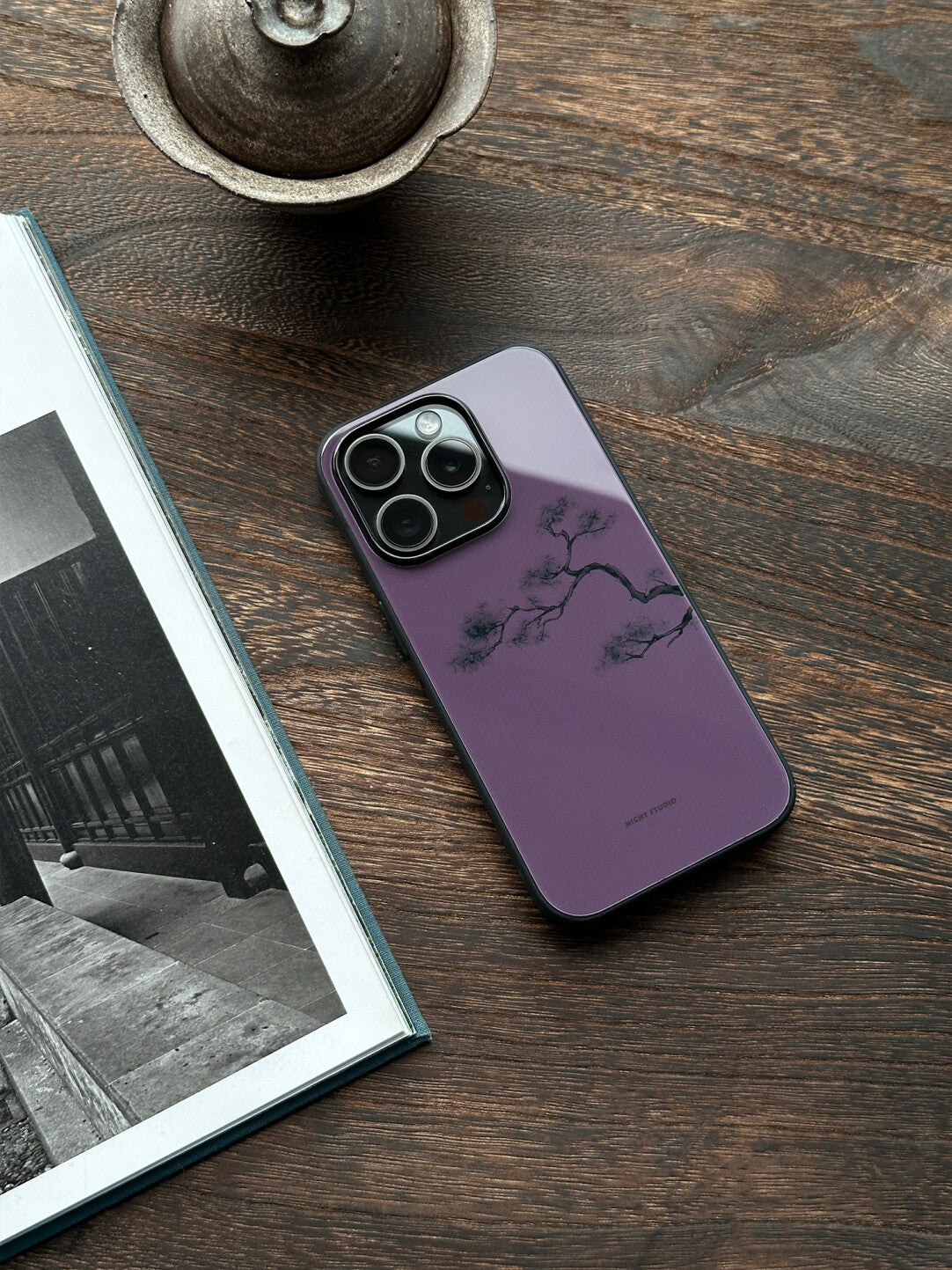 [Chinoiserie] Purple Pine Phone Case