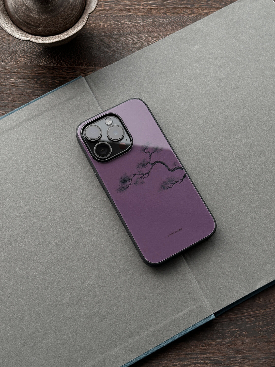 [Chinoiserie] Purple Pine Phone Case
