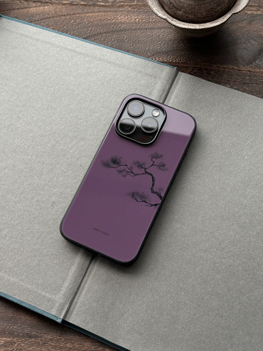 [Chinoiserie] Purple Pine Phone Case