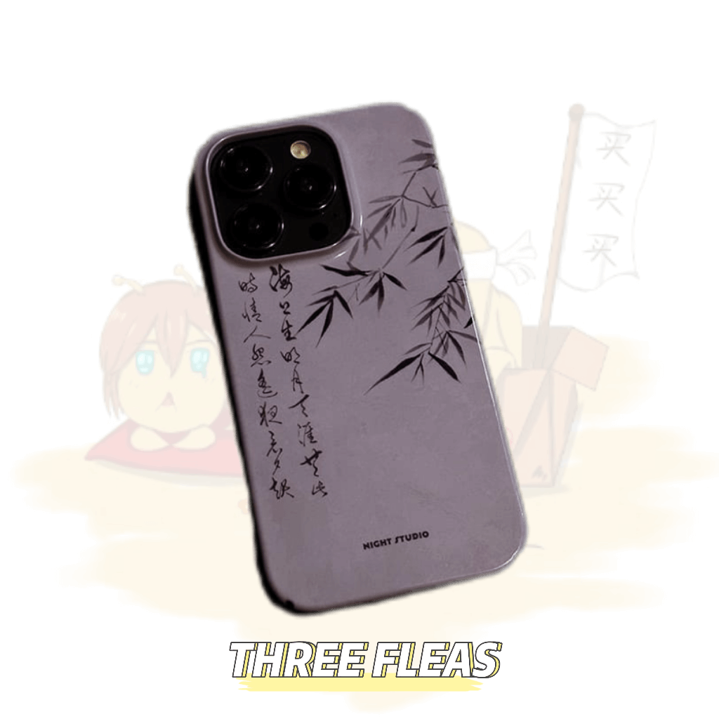 「Chinoiserie」Purple Bamboo Phone Case