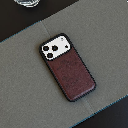 「Chinoiserie」Red Pine PU Phone Case
