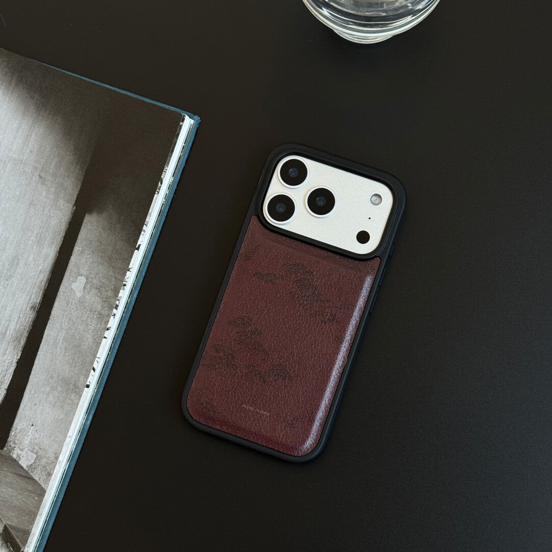 「Chinoiserie」Red Pine PU Phone Case