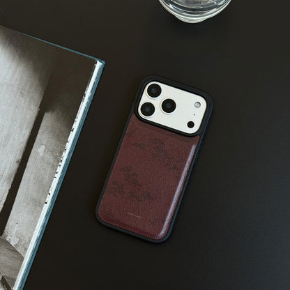 「Chinoiserie」Red Pine PU Phone Case
