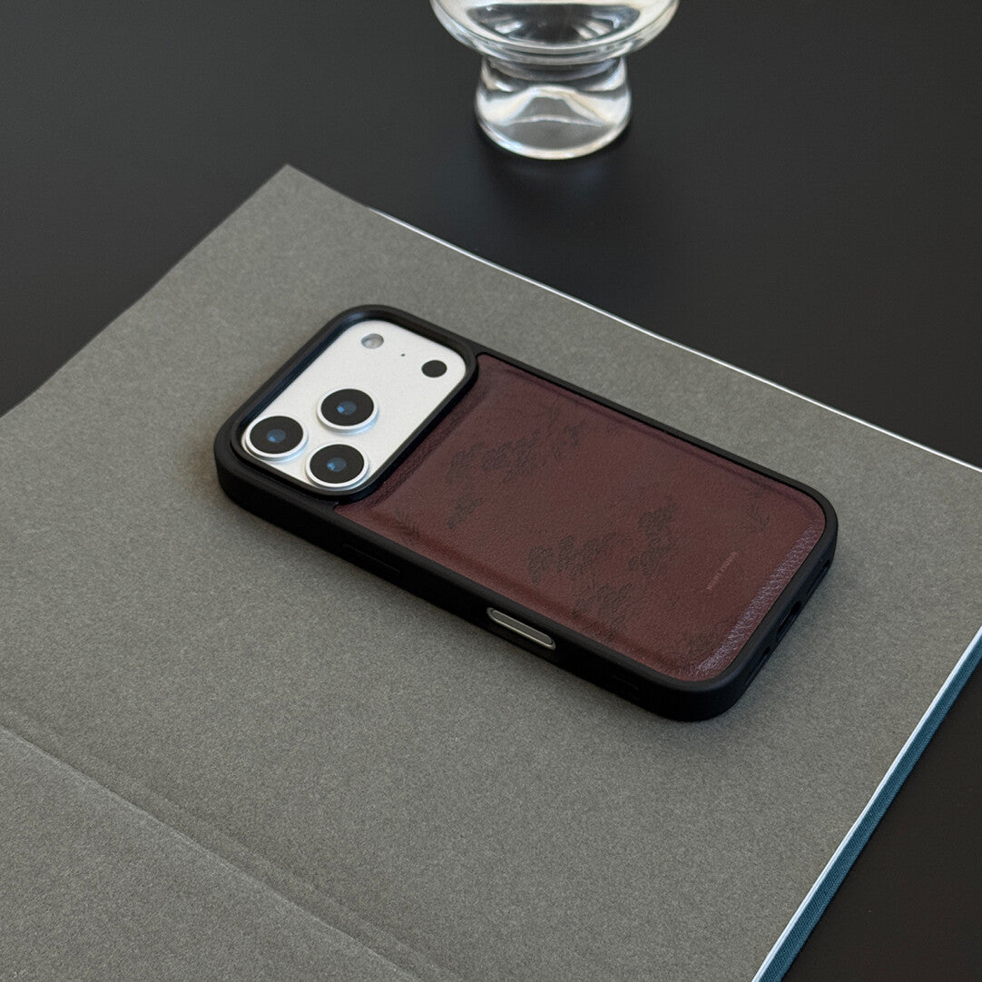 「Chinoiserie」Red Pine PU Phone Case