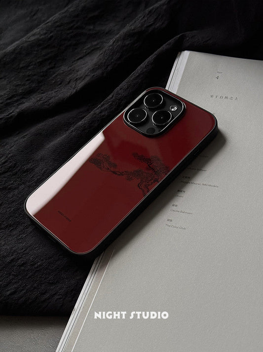 「Samsung」Red Pine Printed Phone Case