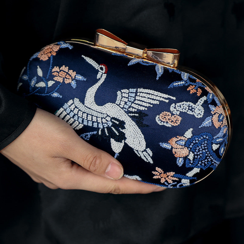 [Chinoiserie] Retro Embroidery Clutch Bag