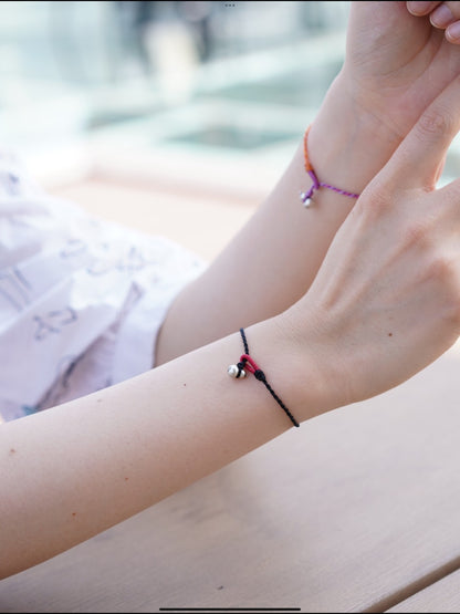 「Chinoiserie」Silver Gourd Braided Bracelet