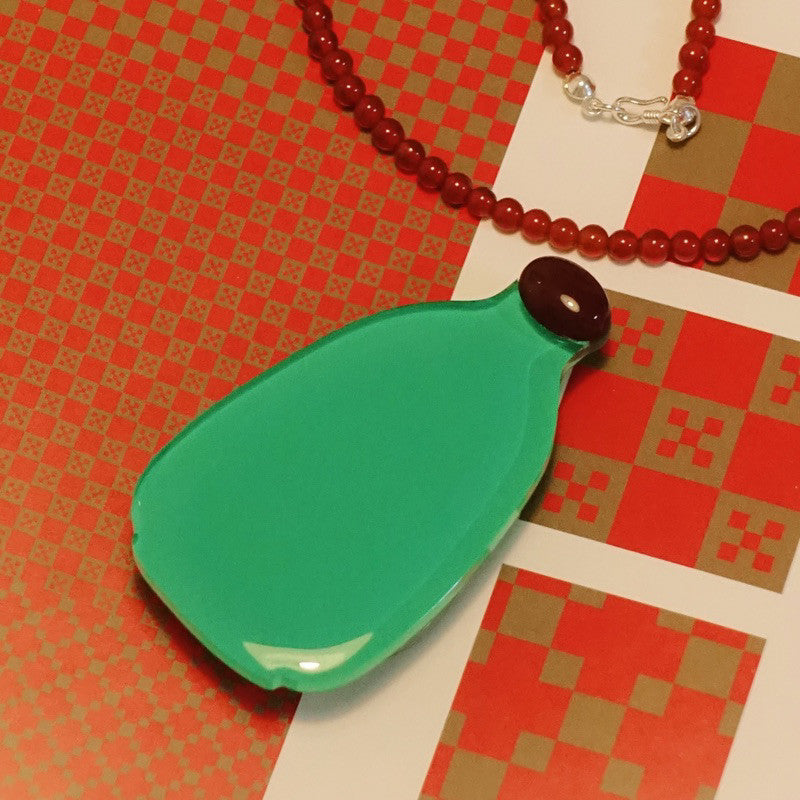 「Chinoiserie」Snuff Bottle Natural Agate MagSafe Phone Holder